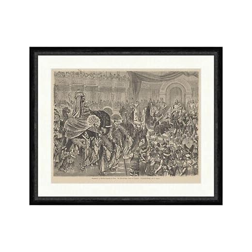 Kunstdruck Disfraz de carnaval en la sala de música de Viena Harun al Raschid Katzler Faksimile_E 17553