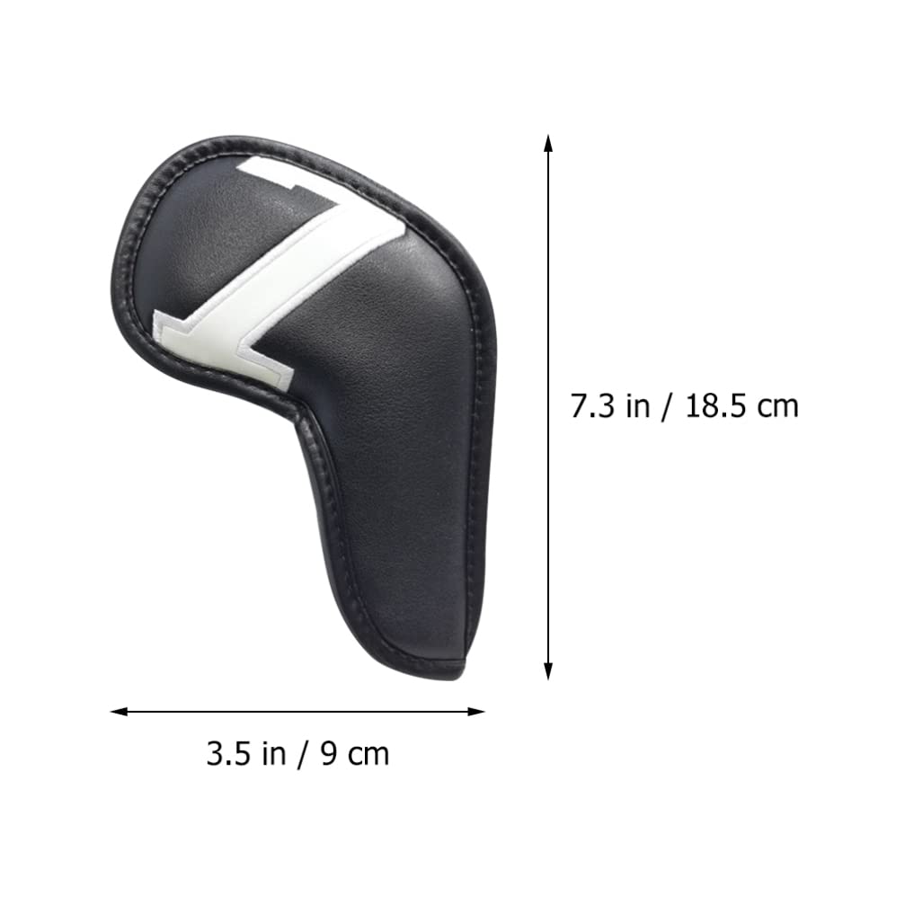 SEWACC 10pcs Golf Club Cover Driver Covers Golfs Club Sleeve Neck Cover Mens Accessories Club Cover Club Covers Golf Clubs for Men Golfs Accessory Number Miss Pu Hardcore Set
