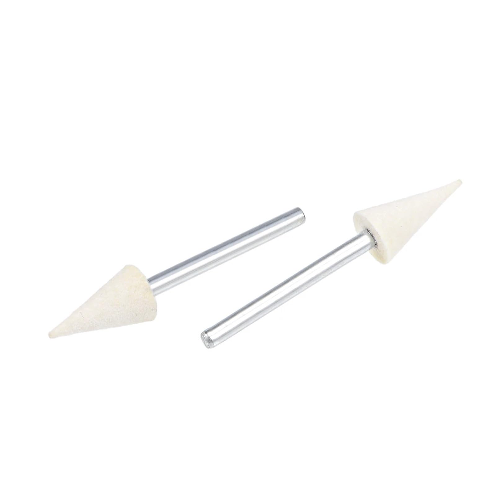 12/24Pcs Wool Felt Mounted Points Conical Polishing Buffing Wheel 6/8/10/12mm Grinding Head With 3mm Shank For Rotary Tools