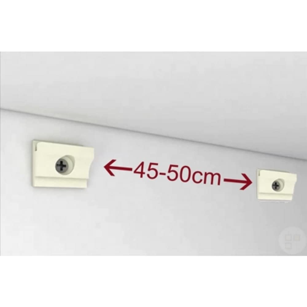 Sistema De Rieles Para Colgar Cuadros - Pack 6 Metros (blanco Mate) + Accesorios