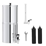 Virego Gravity-fed Water Filter System, 2.25 Gallon Gravity fed Water Filter System Certified by NSF