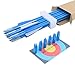 TIGER ARCHERY 28inch Archery Fiberglass Youth Arrows for Recurve Bows- Beginners Adult and Youth Kids Arrows Practice (Pack of 12) (Blue Sharp Tip)