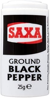 Saxa Ground Black Pepper (25G) - Pack Of 2
