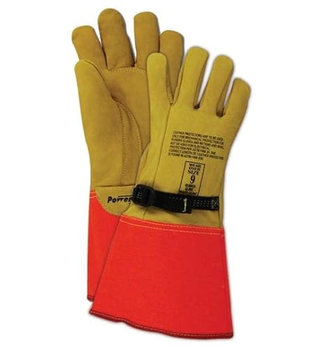 Magid Leather Lineman Electrical Protector Work Gloves, 1 Pair, Size 8, 606075Ion8, For Use With Rubber Insulated Gloves #TOP3