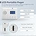 SYNLETT Nurse Call System Wireless Call System with 1 Portable Caregiver Pager 10 Call Buttons and 1 Central Monitoring Unit for Seniors Patients Clinic Emergency Nursing Care Home