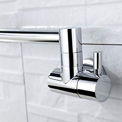 XMKT Chrome Wall Mount Folding Kitchen Faucet 360° Rotating Single Cold Water Tap For Sink Basin