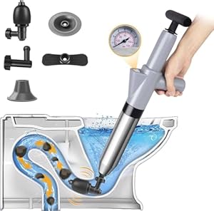 Lengsuaa High Pressure Toilet Plunger Kit