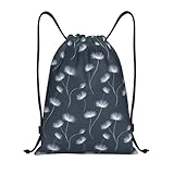 TZTTZT Mochila con cordón – Elegante estampado de diente de león (2) bolsa de gimnasio pequeña con cordón para mujeres y hombres, mochila deportiva para viajes, playa, natación