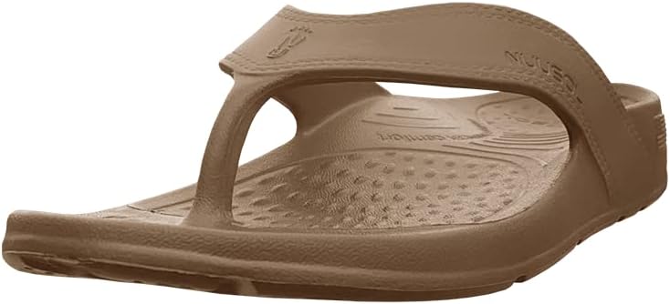 Unisex Cascade Flip Flops; Non-Slip Hiking/Plantar Fasciitis Footwear; Soft Cushion, Lightweight & Comfortable; Arch Support & Textured Footbed, Pain Relief for Joint, Neck & Back Injuries