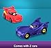 Fisher-Price DC Batwheels Toy Car Race Track Playset, Launch & Race Batcave with Lights & Sounds, Bam The Batmobile & Redbird Vehicles, Ages 3+ Years