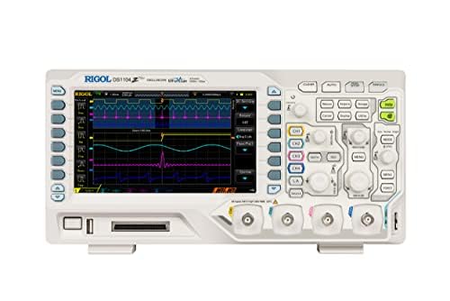 RIGOL DS1104Z-S Plus Digital-Oszilloskop 100 MHz 4-Kanal mit integriertem 2-Kanal-Signalgenerator + RPL1116 Logik-Tastkopf | Erweitertes Mixed-Signal-Oszilloskop für Elektroniktests