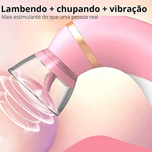 Vibrador Sucção Clitóris Língua Vibratório Mamilo Estimulador Brinquedos Sexuais Para Mulher Erótico