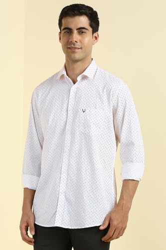 Image of Allen Solly Men Cotton Blend Regular Fit Shirt