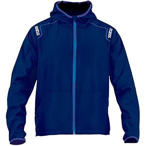 Chaqueta Sparco Cortavientos Azul Unisex Adulto Cover