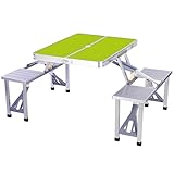 Construction en aluminium résistant aux intempéries : fabriquée en aluminium léger, cette table de salle à manger portable est conçue pour résister à diverses conditions météorologiques. Il dispose d'un trou pour porte-parapluie, ce qui le rend idéal pour les réunions en plein air, les pique-niques et les voyages en camping. Profitez de la commodité et du style avec cette table polyvalente, parfaite pour toute aventure en plein air.