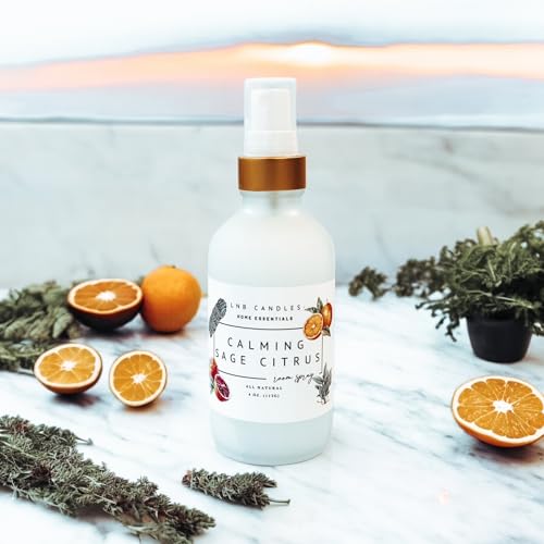 Citrus and Sage Calm Scent Natural Room Linen...