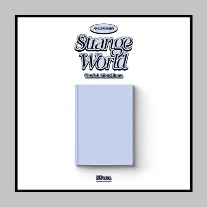 Album Ha Sungwoon Strange World CD coffret cadeau K-pop complet avec poster