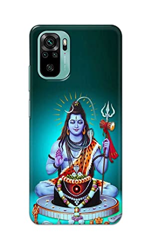 Image of Printed Hard Back Cover Case for Mi Redmi Note 10 | Mi Redmi Note 10S Back Cover (Lord Shiva) -1803