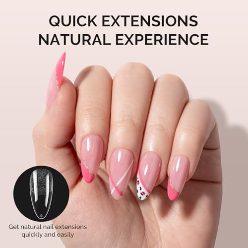 Image of MelodySusie Medium Almond X Nail Tips - 300Pcs 15 Sizes Clear Acrylic, Half Matte Full Cover Press on Nails for DIY Extension&Salon Use,Pre-Shaped for Long-Lasting Manicure