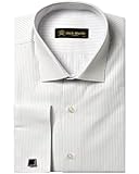 Camicia formale ben progettata, viene fornita con gemelli gratuiti. Una camicia chic che può essere abbottonata quando non si desidera indossare i gemelli. Perfetto per ogni occasione.