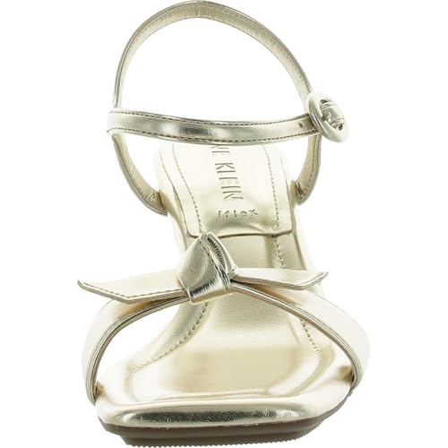 Anne Klein Womens Jia Faux Leather Slingback Ankle Strap3