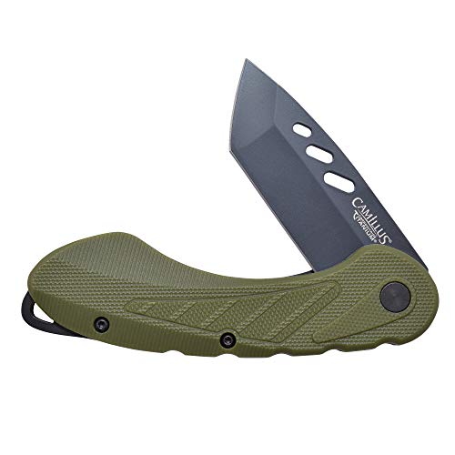 Camillus Veracious 7" Folding Knife, Green #TOP15