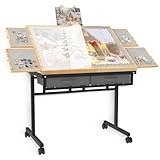 Doerpuz Jigsaw Puzzle Table 1500 Pieces with Drawers...