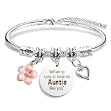 EGHTvmok Auntie Gift Ideas,Mothers Day Gifts for Aunt Mothers Day Gifts for Aunts Birthday from Niece Nephew Valentines Mother'sDay Gift for Aunt Christmas Presents for Aunty Retirement Bracelet