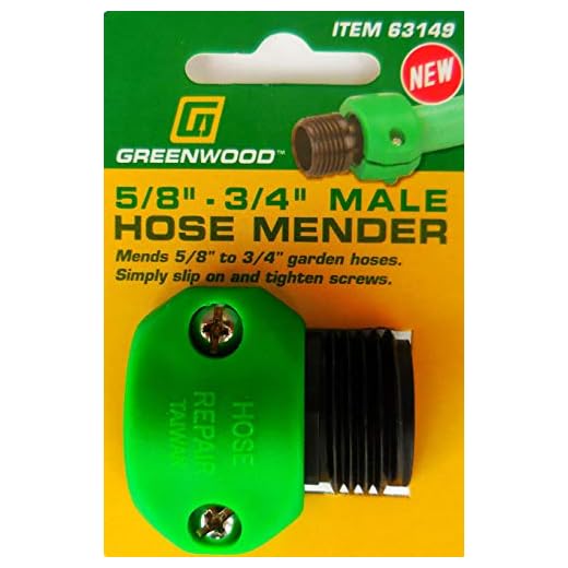 Greenwood Hose Mender FITS 5/8" to 3/4" Garden Hose