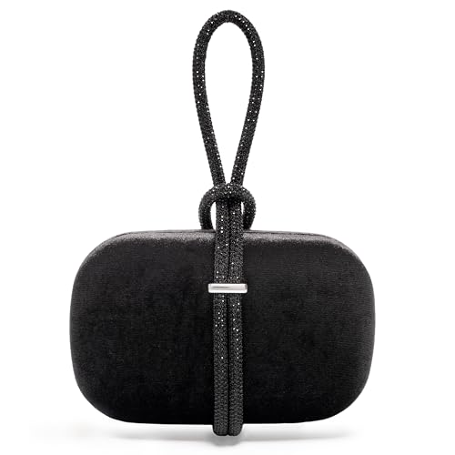 CARIEDO Women's Evening Handbag Clutch Velvet Fabric Bridal Purse for