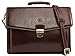 Price comparison product image Aktenkoffer Herren Echtleder Braun Groß Vintage Akten-Tasche Laptop-Fach Mit Schultergurt Viele Fächer Umhängetasche Business Diplomaten-Tasche Hochwertig Ökoleder Nachhaltig GIUDI ®