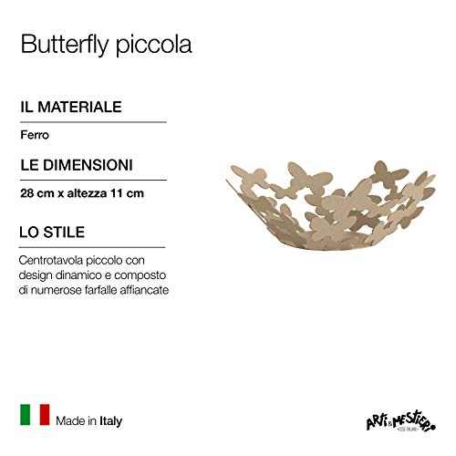 Centerpiece Papillon Beige Petit objet de décoration de table