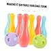 Hemoton Boys and Girls Sports Game Toys Boys and Girls Bowling Balls Abs Material Play
