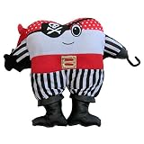 Snuggle Stuffs Plush Pirate Booty Tooth Fairy Pillow with Pocket, 12"