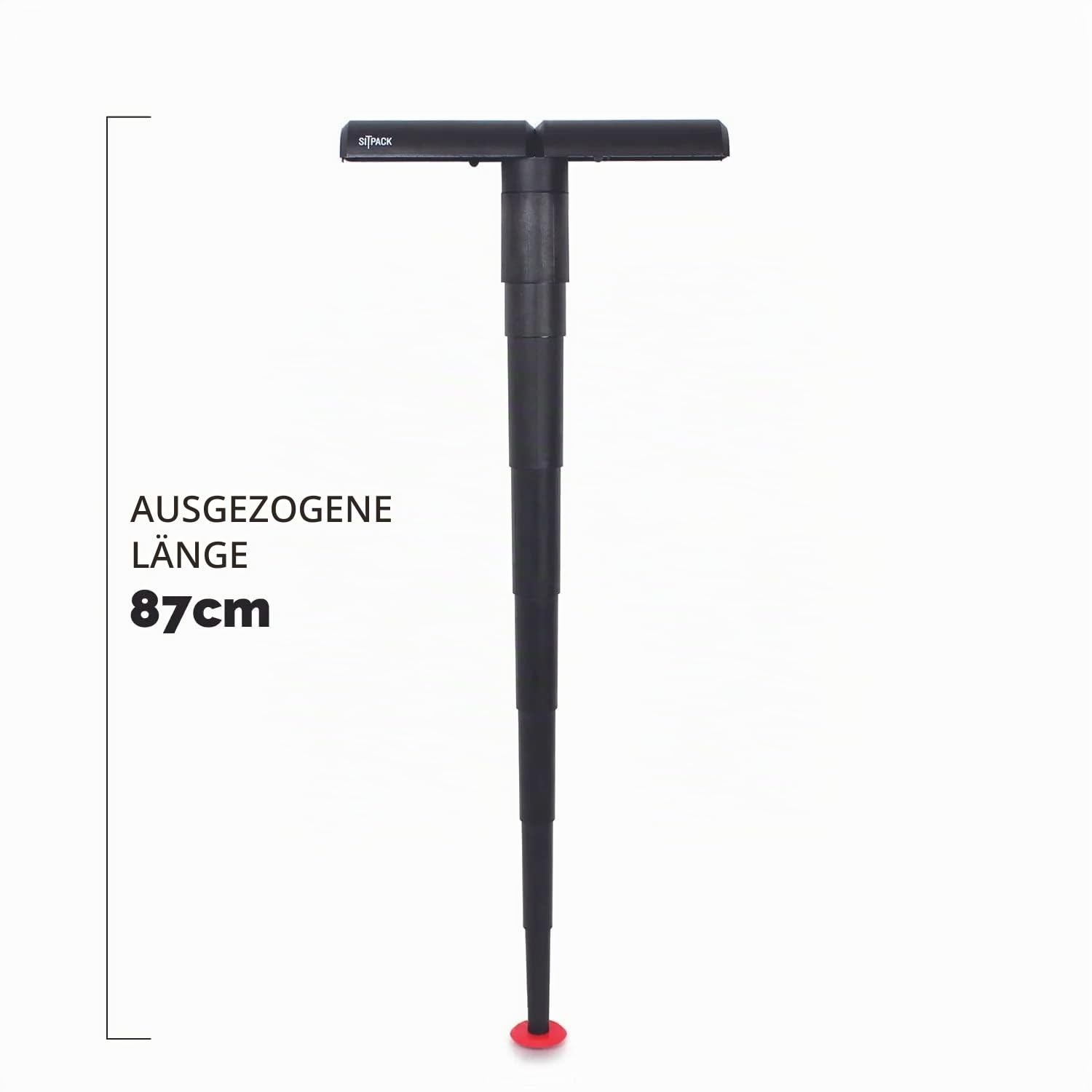2.0 Teleskophocker - Faltbarer Campinghocker für Camping, Reisen, Freizeit, Outdoor – Inkl. Cover & 2 Ersatzfüßen - Extrem klein & leicht - 16,8 cm Höhe & 6,7 cm Ø, 560 g - Trägt bis zu 110 kg