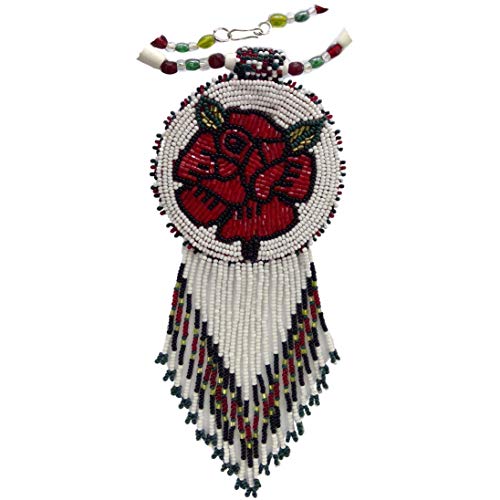Collar y pendientes nativos con roseta grande para mujer
