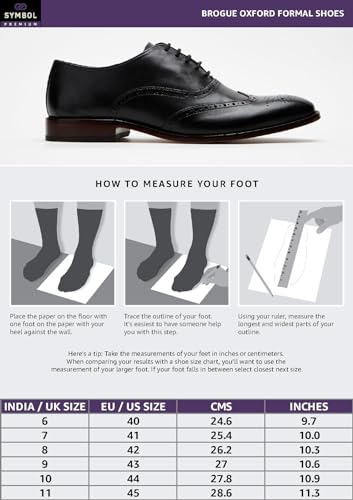 Image of Symbol Premium Mens Formal Oxford Leather Shoes