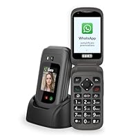 SAIET - Link 4 Cellulare Smart Senior - Telefono Per Anziani 4G e Bluetooth -Tasti e Lettere Grandi...