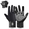 Bear Grips Weight Lifting Gloves for Men & Women | Half Finger Lifting Gloves | Full Finger Workout Gloves for Men | No Finger Exercise Gloves l Compression Weightlifting Gloves | Gym Gloves for Men
