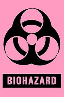 Timemed Pre-Printed Label, Warning Label Biohazard Fluorescent Red 3 X 2 Inch, BH-405 - Roll of 500