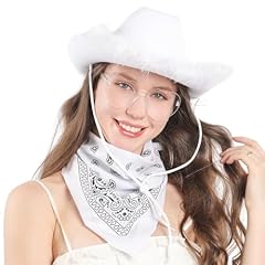 White Feather Hat Glasses Bandana
