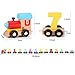 Voamuw Wooden Number Train Set 31 PCS(14 Linking Cars, Great Gift for Girls and Boys - Best for 3, 4, 5 Year Olds and Up) Compatible for Wooden Tracks from All Major Brands