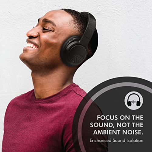 Bluetooth Headphones, Powerlocus Bluetooth Headphones Over-Ear, Passive Noise Cancelling Headphone With Microphone, 70Hrs Playtime, Foldable Wireless Headphones,Hi-Fi Deep Bass For Work,Home Office,Pc #TOP3