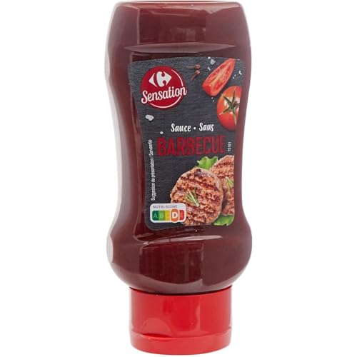 Sauce Barbecue Carrefour Sensation goût intense accompagnement viande grillée et frites