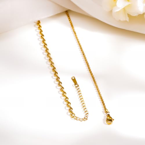 Image of Rubans Demi Fine Stainless Steel Pendant Chain Daily Gift for Women & Girls
