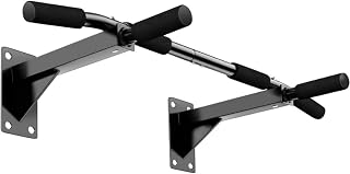 Heavy-Duty Pull Up Bar Wall Mounted - Chin Up Bar for Home Gym Workout, Exercise Bar Upper Body Workout Bar Fitness, Hanging bar, Calisthenics equipment, Hanging rod to height increase, (Black)