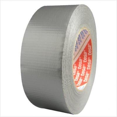 Tesa 744-64662-09001-00 Poly-Coated Contractor Grade Duct Tape, 24 lb/in Tensile Strength, 60 yds Length x 2" Width, Silver