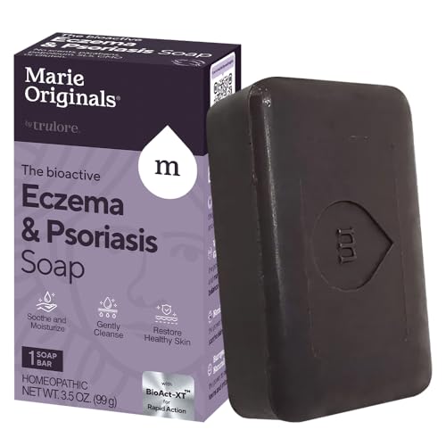 Marie Originals Eczema Face Soap Body Wash Bar – All Natural Psoriasis, Dermatitis Treatment for...