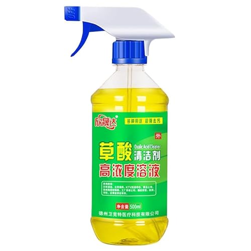 シュウ酸クリーナー 500ml 1/2/3本 浴室浴槽クリーナー シュウ酸浴室洗剤 草酸強力 除菌 抗菌 防臭 頑固な汚れ 簡単に除去 水垢 黄ばみ分解 浴室 キッチン 床用 360°ノズル 環境配慮 家庭掃除の最適解 (5)