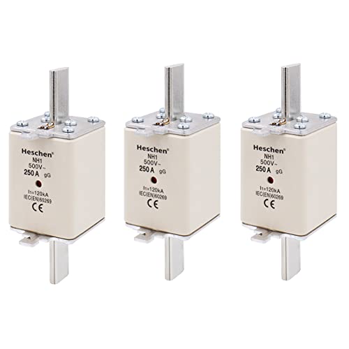 Fusible NH Heschen 250A gG avec détecteur combiné pour éviter la coupure totale de site x3